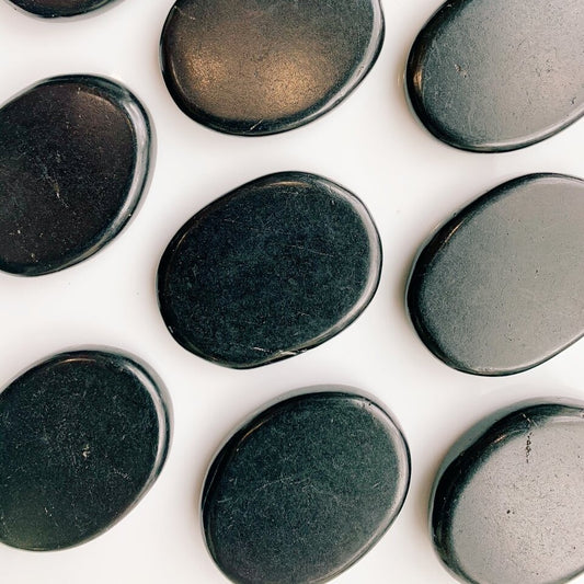 Shungite Flat Palm Stones