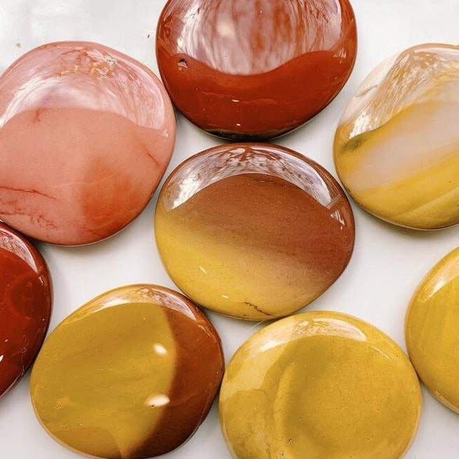 Large Mookaite Palm Stone