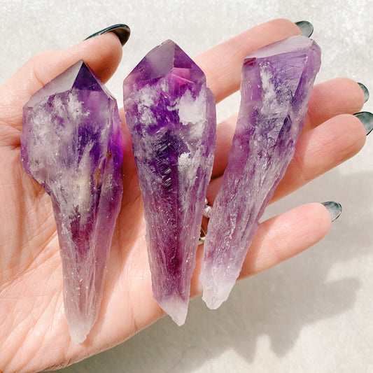 DUPLICATED Long Amethyst Crystals