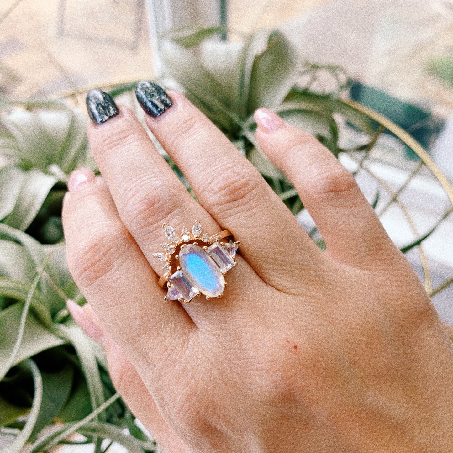 Theda Moonstone Ring