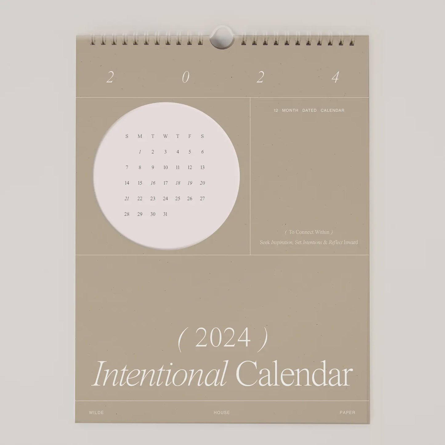 Intentional Wall Calendar
